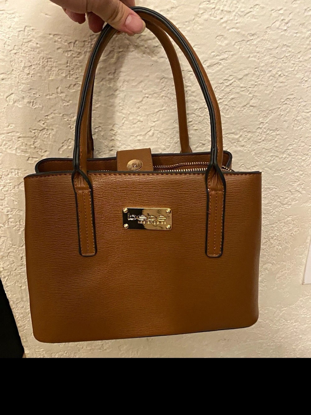 bebe Aubrey mini Tote Bag Gold Hardware